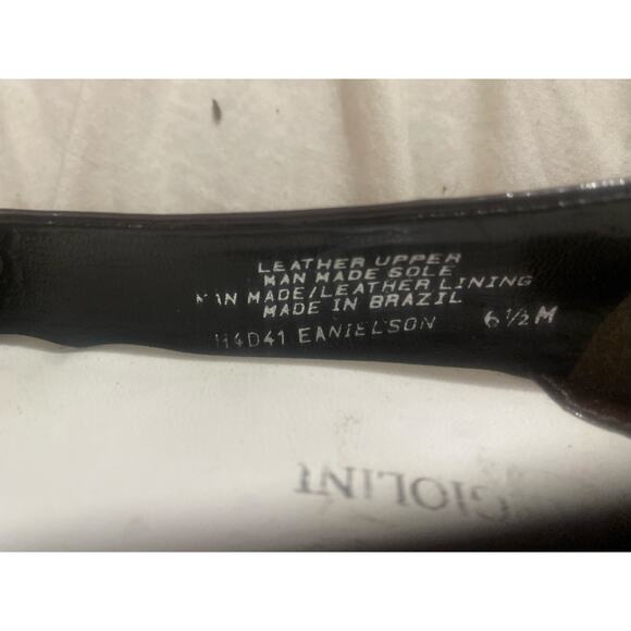 Gorgeous Enzo Angiolini Patent Leather Chain Loafers Eanielson Style Name Sz 6.5 - Picture 6 of 6